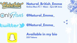 Natural_british_emma - [Chaturbate] Live Show spy Pussy