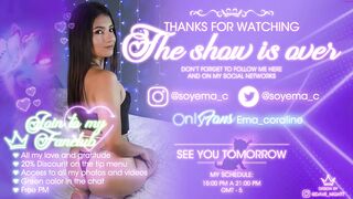 ema_coraline - [Chaturbate] Panties Hot Show Beauty